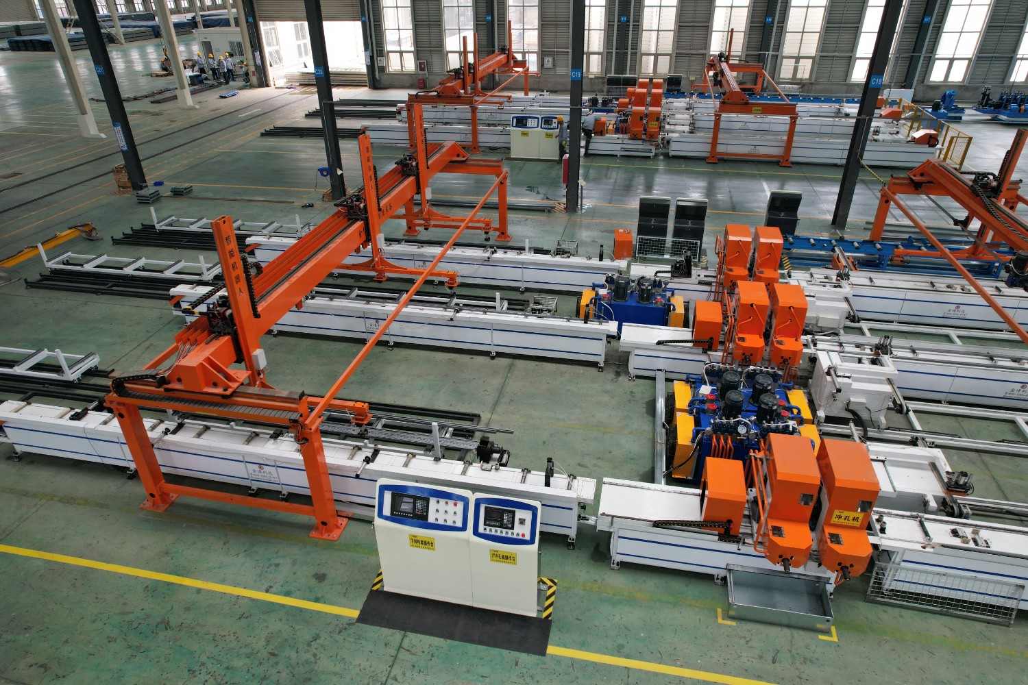 光伏支架生产线